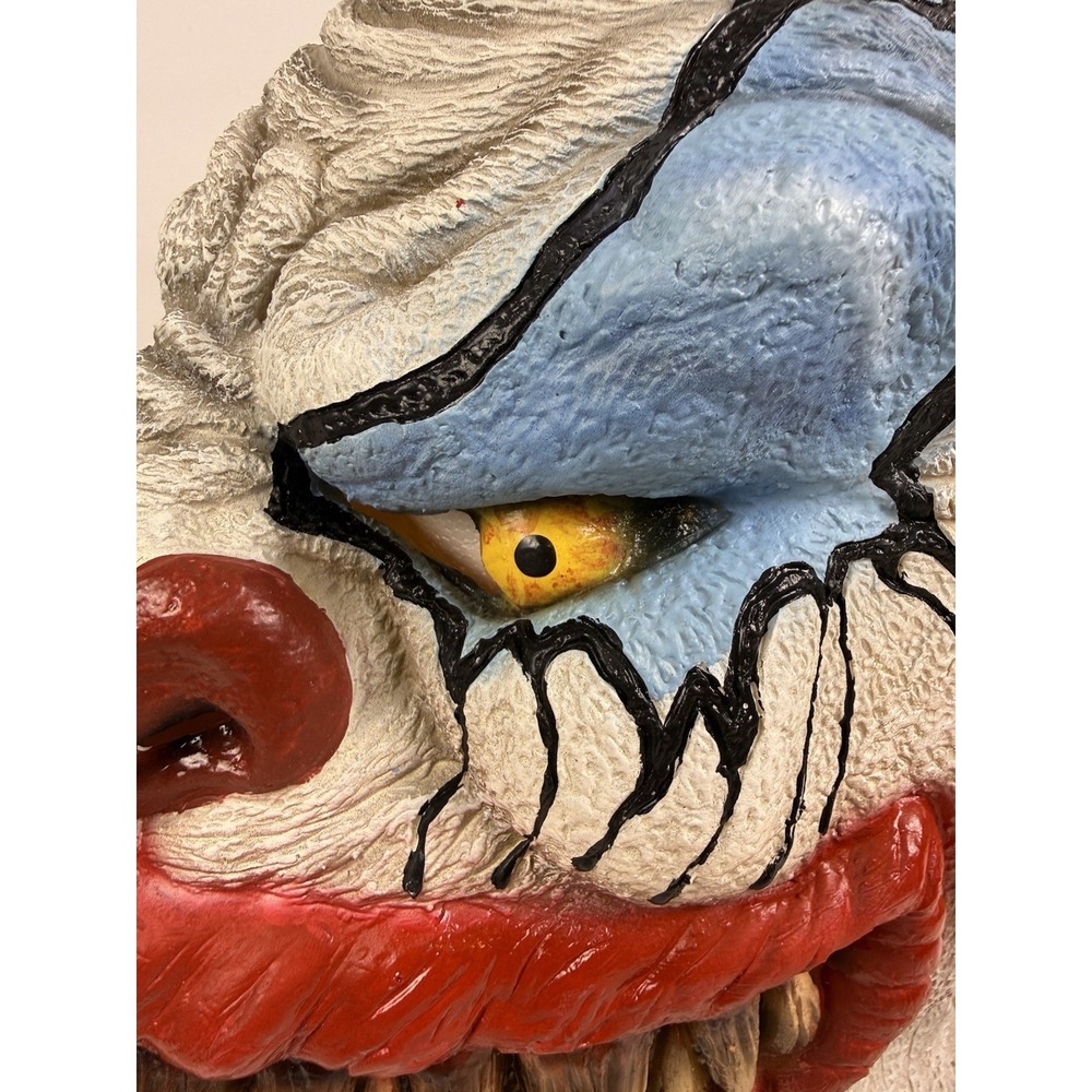 Psycho Murder Clown Latex Mask Adult One Size Halloween Costume Rubies 2010 - Picture 4 of 11